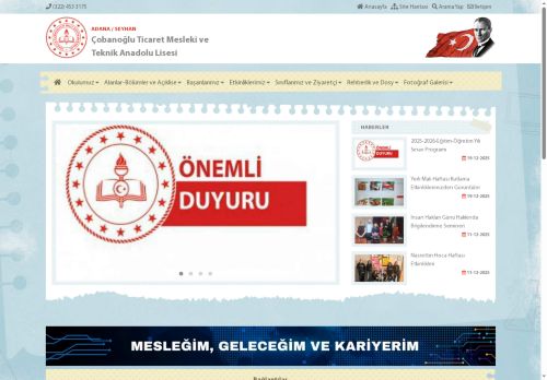 ADANA / SEYHAN - Çobanoğlu Ticaret Mesleki ve Teknik Anadolu Lisesi