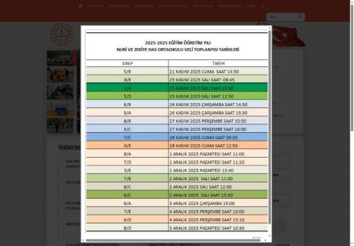 ADANA / SEYHAN - Nuri ve Zekiye Has Ortaokulu