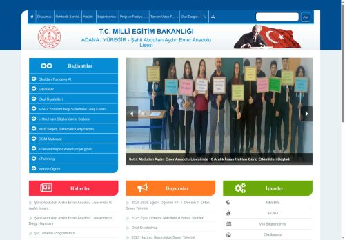 ADANA / YÜREĞİR - Şehit Abdullah Aydın Emer Anadolu Lisesi