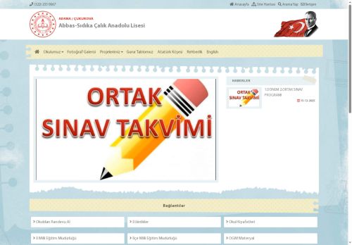 ADANA / ÇUKUROVA - Abbas-Sıdıka Çalık Anadolu Lisesi