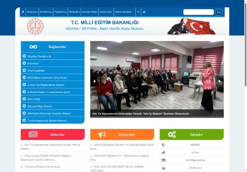 ADANA / SEYHAN - Bekir Hanife Akata İlkokulu