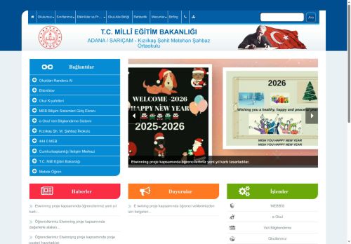 ADANA / SARIÇAM - Kızılkaş Şehit Metehan Şahbaz Ortaokulu