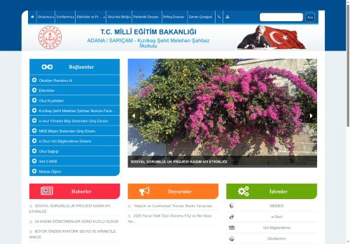 ADANA / SARIÇAM - Kızılkaş Şehit Metehan Şahbaz İlkokulu