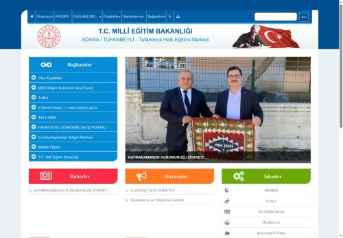 ADANA / TUFANBEYLİ - Tufanbeyli Halk Eğitimi Merkezi