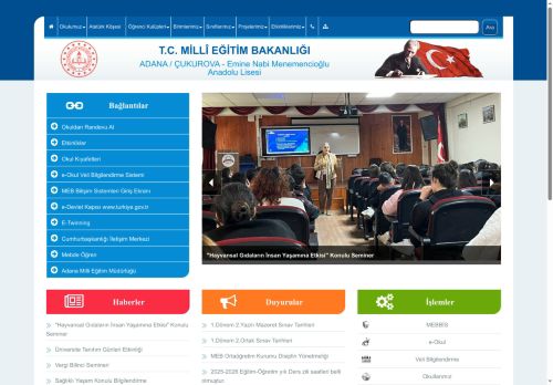 ADANA / ÇUKUROVA - Emine Nabi Menemencioğlu Anadolu Lisesi