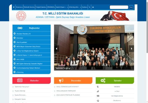 ADANA / CEYHAN - Şehit Zeynep Sağır Anadolu Lisesi