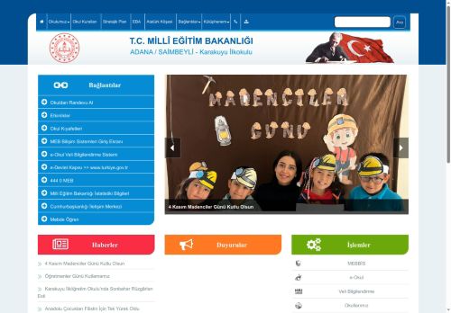 ADANA / SAİMBEYLİ - Karakuyu İlkokulu