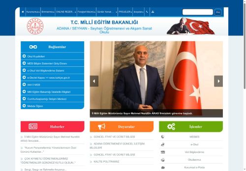 ADANA / SEYHAN - Seyhan Öğretmenevi ve Akşam Sanat Okulu