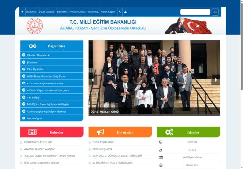 ADANA / KOZAN - Şehit Ziya Özkozanoğlu Ortaokulu