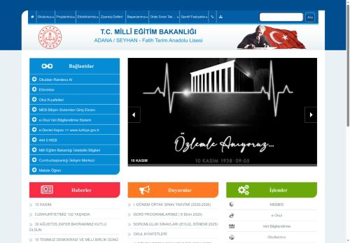 ADANA / SEYHAN - Fatih Terim Anadolu Lisesi