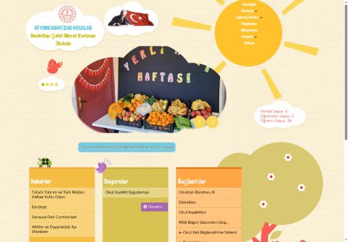 AFYONKARAHİSAR / HOCALAR - Devlethan Ş?ehit Murat Korkmaz İlkokulu