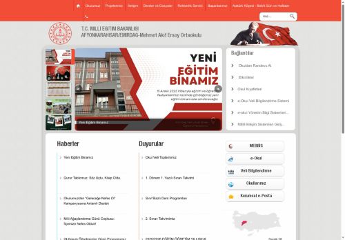AFYONKARAHİSAR / EMİRDAĞ - Mehmet Akif Ersoy Ortaokulu