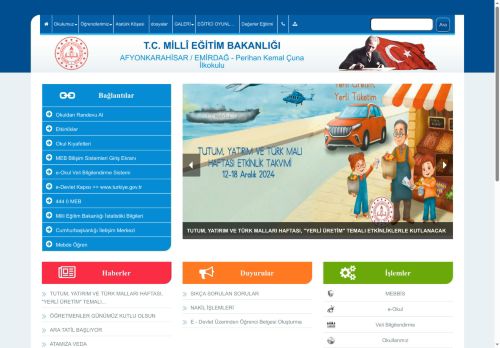 AFYONKARAHİSAR / EMİRDAĞ - Perihan Kemal Çuna İlkokulu