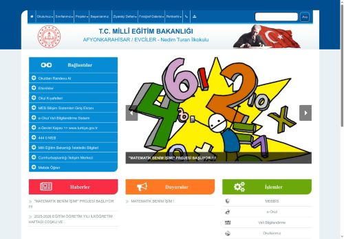 AFYONKARAHİSAR / EVCİLER - Nedim Turan İlkokulu