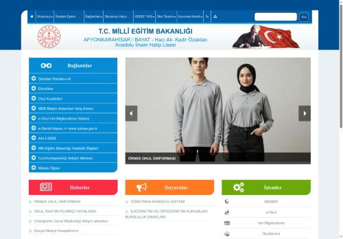 AFYONKARAHİSAR / BAYAT - Hacı Ali- Kadir Özaktan Anadolu İmam Hatip Lisesi