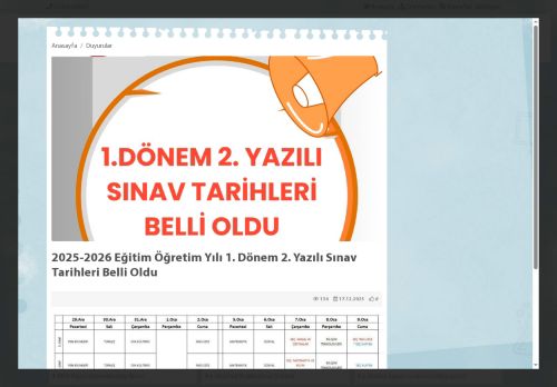 AFYONKARAHİSAR / BOLVADİN - Bolvadin Hasan Gemici Ortaokulu