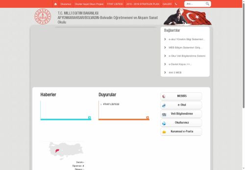 AFYONKARAHİSAR / BOLVADİN - Bolvadin Öğretmenevi ve Akşam Sanat Okulu