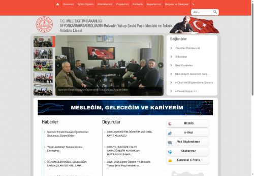 AFYONKARAHİSAR / BOLVADİN - Bolvadin Yakup Şevki Paşa Mesleki ve Teknik Anadolu Lisesi