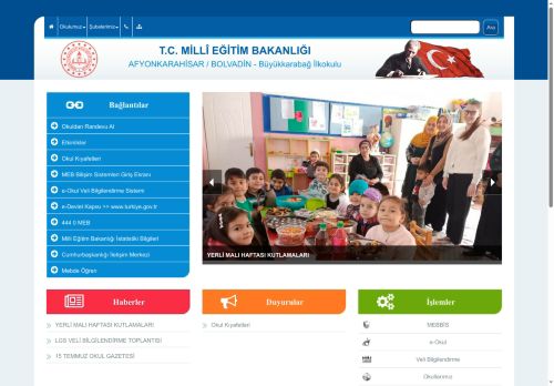 AFYONKARAHİSAR / BOLVADİN - Büyükkarabağ İlkokulu