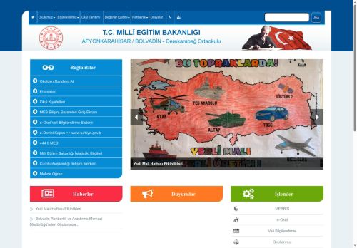 AFYONKARAHİSAR / BOLVADİN - Derekarabağ Ortaokulu