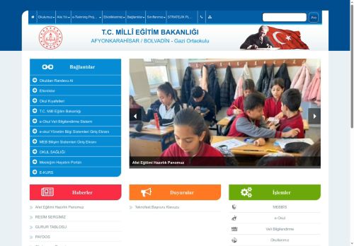 AFYONKARAHİSAR / BOLVADİN - Gazi Ortaokulu