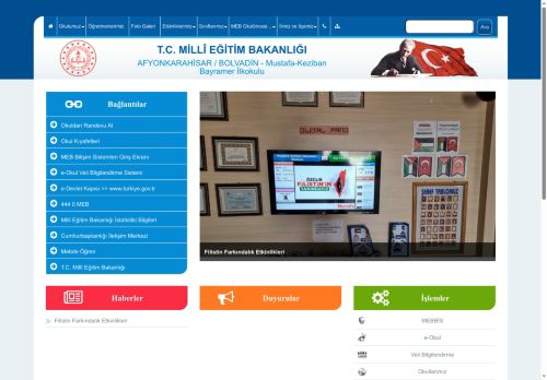 AFYONKARAHİSAR / BOLVADİN - Mustafa-Keziban Bayramer İlkokulu