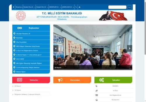 AFYONKARAHİSAR / BOLVADİN - Yörükkaracaören Ortaokulu