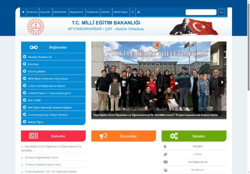 AFYONKARAHİSAR / ÇAY - Atatürk Ortaokulu