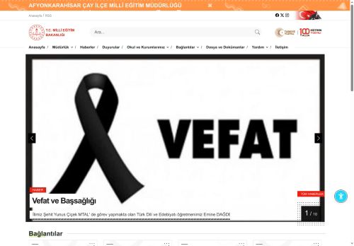 MEB AFYONKARAHİSAR - ÇAY İLÇE MİLLÎ EĞİTİM MÜDÜRLÜĞÜ