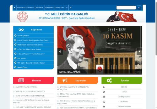 AFYONKARAHİSAR / ÇAY - Çay Halk Eğitimi Merkezi