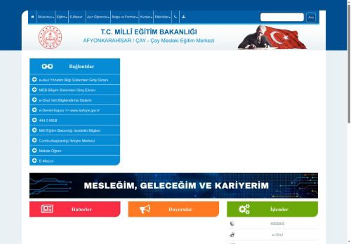 AFYONKARAHİSAR / ÇAY - Çay Mesleki Eğitim Merkezi