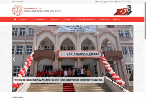 AFYONKARAHİSAR / ÇAY - Karacaören Yunus Emre Ortaokulu