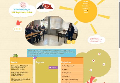 AFYONKARAHİSAR / ÇAY - Ş?ehit Cengiz Karataş İlkokulu