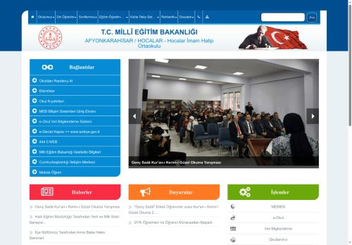 AFYONKARAHİSAR / HOCALAR - Hocalar İmam Hatip Ortaokulu