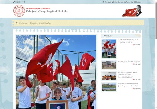 AFYONKARAHİSAR / ÇOBANLAR - Kale Şehit Cüneyt Taşyürek İlkokulu