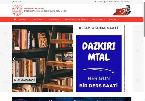 AFYONKARAHİSAR / DAZKIRI - Dazkırı Mesleki ve Teknik Anadolu Lisesi