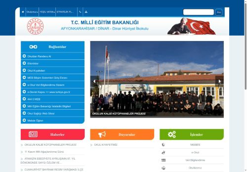AFYONKARAHİSAR / DİNAR - Dinar Hürriyet İlkokulu