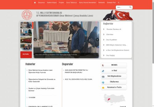 AFYONKARAHİSAR / DİNAR - Dinar Mehmet Çavuş Anadolu Lisesi