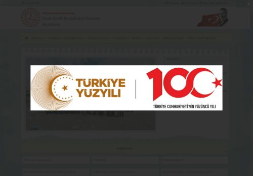 AFYONKARAHİSAR / DİNAR - Dinar Şehit Muhammet Bayram Anaokulu