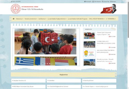 AFYONKARAHİSAR / DİNAR - Dinar 125. Yıl Anaokulu