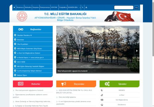 AFYONKARAHİSAR / DİNAR - Haydarlı Borsa İstanbul Yatılı Bölge Ortaokulu