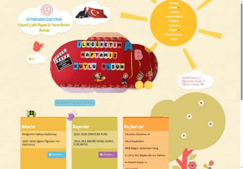 AFYONKARAHİSAR / DİNAR - Göçerli Ş?ehit Piyade Er Yavuz Öztürk İlkokulu