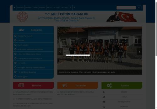 AFYONKARAHİSAR / DİNAR - Göçerli Şehit Piyade Er Yavuz Öztürk Ortaokulu