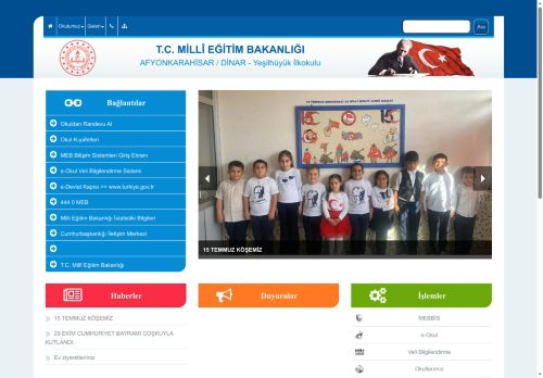 AFYONKARAHİSAR / DİNAR - Yeşilhüyük İlkokulu