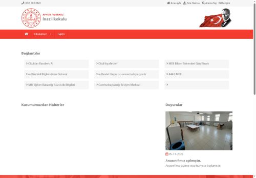 AFYON / MERKEZ - İnaz İlkokulu