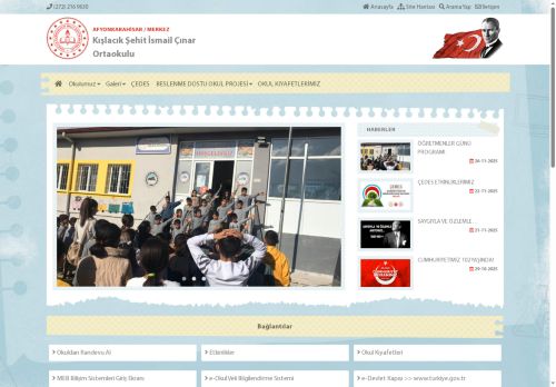 AFYONKARAHİSAR / MERKEZ - Kışlacık Şehit İsmail Çınar Ortaokulu