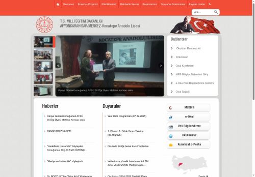 AFYONKARAHİSAR / MERKEZ - Kocatepe Anadolu Lisesi