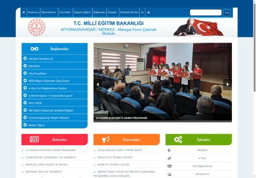 AFYONKARAHİSAR / MERKEZ - Mareşal Fevzi Çakmak İlkokulu