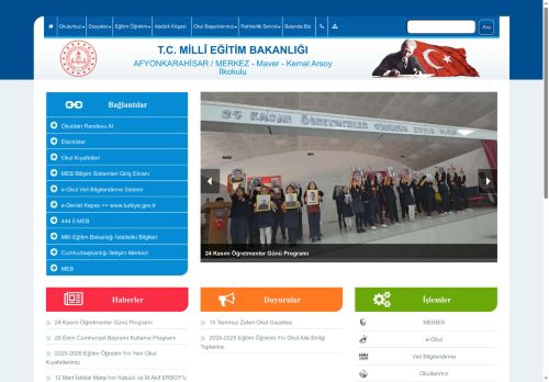 AFYONKARAHİSAR / MERKEZ - Maver - Kemal Arsoy İlkokulu