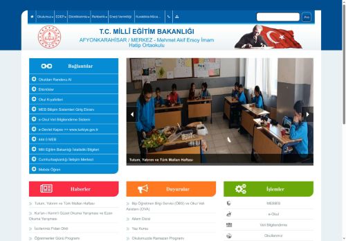 AFYONKARAHİSAR / MERKEZ - Mehmet Akif Ersoy İmam Hatip Ortaokulu